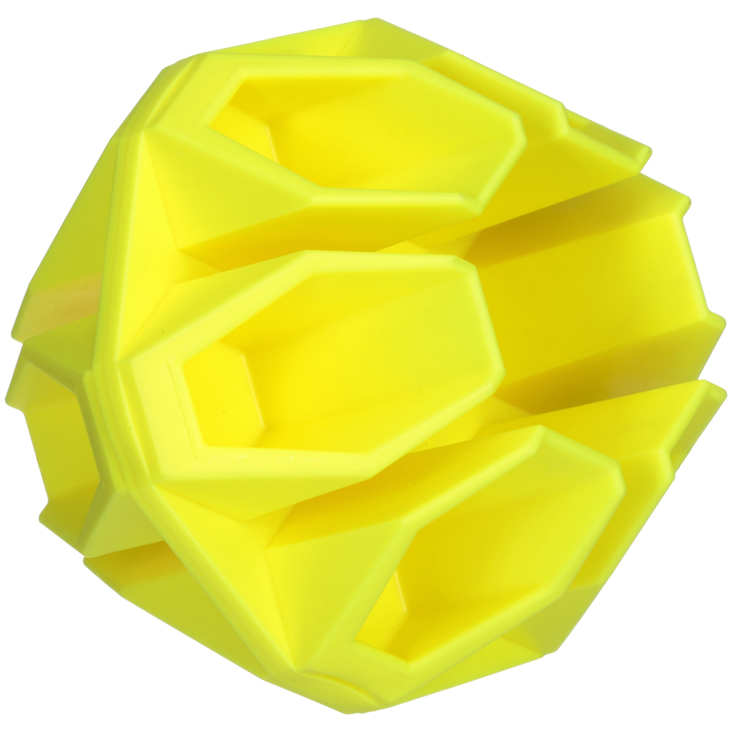BIRCHWOOD CASEY Ground Strike Hex Target Ball for Outdoor Shooting - Durable Long-Lasting Highly Visible Yellow 6" Ball Resealable Target Rated for All Calibers from .22 up