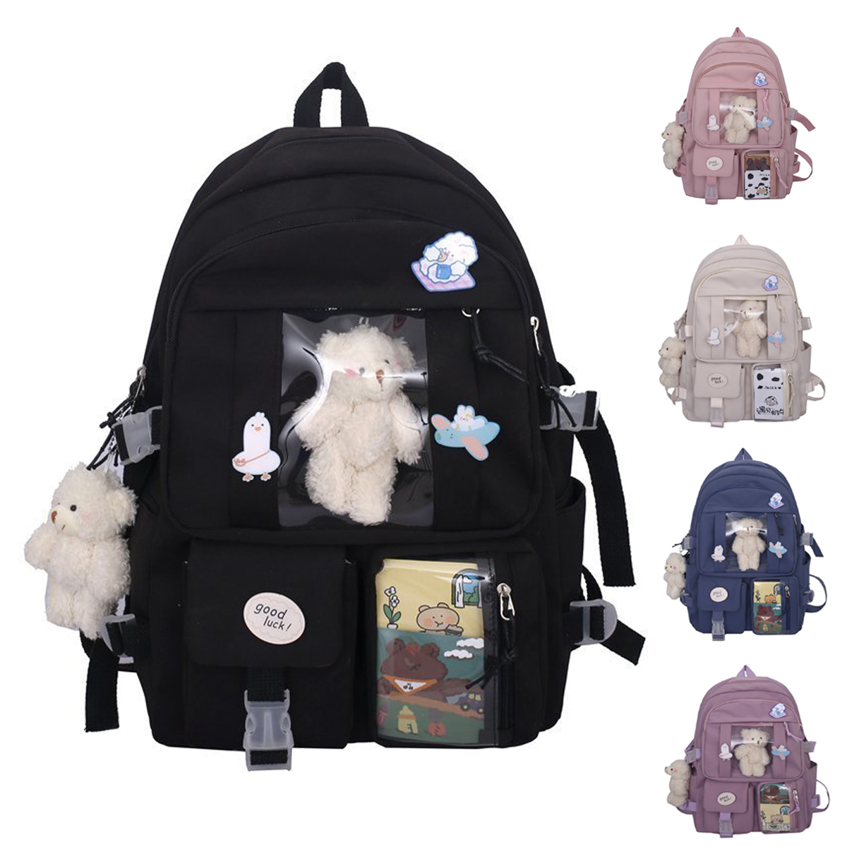 Teen Girls Backpack School Bags For Teenage Girls Multi Pockets New ...