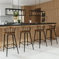 thumbnail image 3 of Butler Specialty Company Merrick Wood And Iron  Spindle Bar Stool - Natural, 3 of 6