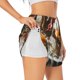 thumbnail image 1 of Balery Cartoon Scottish Duck Pantalones cortos deportivos para mujer con forro y dos bolsillos, elásticos, para entrenamiento, gimnasio, yoga-Large, 1 of 7