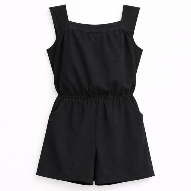 Jumpsuit George para Mujer, sin Manga Negro Talla G