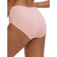 thumbnail image 2 of Unique Bargains Women's Mid-Waisted Elastic Waistband Full Coverage Briefs L Light Pink, 2 of 6