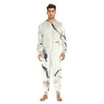 thumbnail image 2 of Seagull Adult Onesie Pajamas Slim Fit Christmas One Piece Suit Pjs for Women and Men Hooded Zipper, 2 of 7
