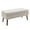 Off White, variant on Tcbosik Linen Fabric Storage Ottoman, Upholstered Foot Rest, Button Tufted End of Bed Bench for Bedroom, Living Room, Entryway, Off White
