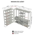 thumbnail image 3 of Ropero Closet Organizador Abierto Madesa Valencia, 3 of 5