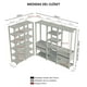 thumbnail image 3 of Ropero Closet Organizador Abierto Madesa Valencia, 3 of 5