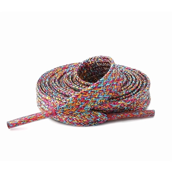 5 Pair Flat Glitter Shiny Metallic Shoe Laces