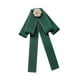 thumbnail image 5 of Decoración de broche de arco de cinta de cinta collar de cuello de collar broche de moda para mujeres corbata para el cuello para la camisa traje de verde, 5 of 8