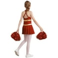 thumbnail image 2 of Zaldita Girls Cheer Leader Fancy Dance Dress Outfits Cheerleading Dance Costume Cheer Up Performance Uniform with Pom Poms Red 12, 2 of 7