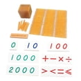 thumbnail image 2 of Montessori Math Toys Hands On Habilidad Niños Matemáticas Aprendizaje Para Niños Dorado, 2 of 8