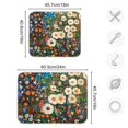 thumbnail image 4 of Yayeee Dish Drying Mat for Kitchen Counter 16"x18" Microfiber Absorbent Pad, Floral Garden, 4 of 7