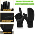 thumbnail image 3 of Guantes de invierno MOREOK Thinsulate con pantalla táctil, negros, talla L, 3 of 6
