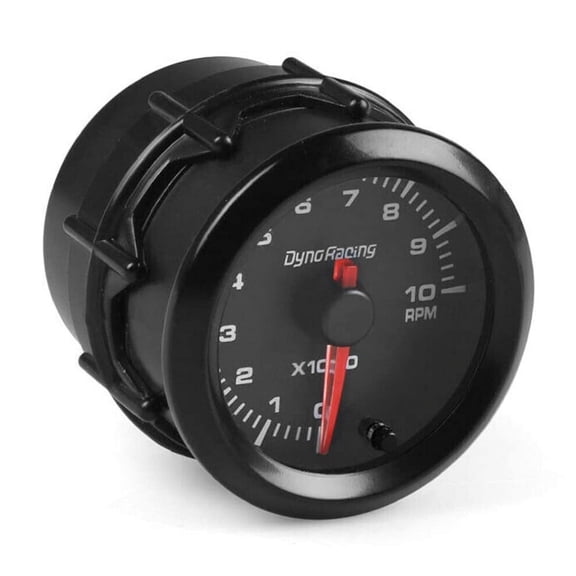 2" 52mm 7 Color LED Car Interior Pointer Tachometer Tacho Gauge Meter 0~10RPM Smoke Face for 4/6/8 Cylinder Engine 12V Gasoline Cars Vehicles