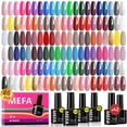 thumbnail image 1 of Kit de esmaltes de uñas en gel MEFA, 47 unidades, 42 colores, colección para mujer, 1 of 9