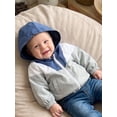 thumbnail image 6 of Loicainy Baby Toddler Boy Jacket 6 12 18 24 Months 2T 3T 4T Cute Contrast Color Long Sleeve Hooded Zip Up Outerwear, 6 of 9
