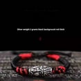 thumbnail image 2 of Sterling Silver Braided Red Rope Bracelet Men's, 2 of 2