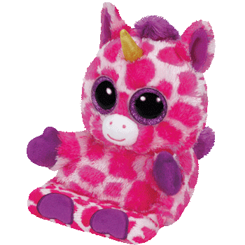 Ty Inc Peek A Boos Plush Phone Holder w Screen Cleaner Bottom Uni the Unicorn