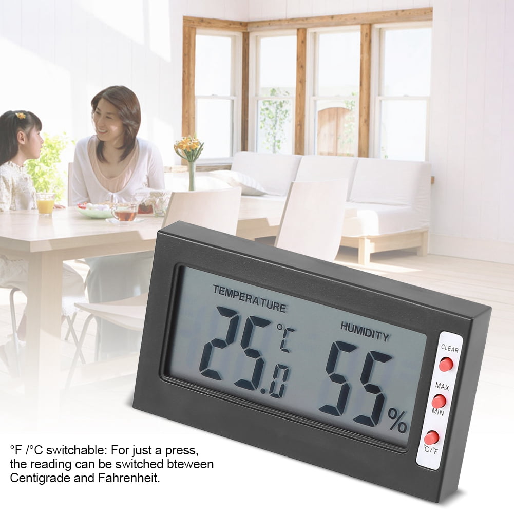 Dilwe Digital Therometer Hygrometer Temperature Humidity Meter Large LCD Display Max Min... by