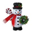 thumbnail image 1 of Christmas tinsel snowman table top, 1 of 6