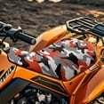 thumbnail image 3 of Uorisanigo Seat Cover for ATV Water-Resistant Orange Camo Printed 4 Wheeler Seat Cover Waterproof Protection for Most ATVs, Accessories All-Weather Protection & Comfort Decor, 3 of 7