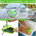 thumbnail image 4 of WillingHeart 47.5" Car Wash Brush Mop Cleaning Tool with Long Handle Kit for Washing Detailing Cars Truck, SUV, RV, Trailer, Boat 2 in 1 Chenille Microfiber Sponge Duster Not Hurt Paint Scratch Free, 4 of 8