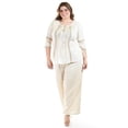 thumbnail image 5 of Blusa con detalles bordados Roman Fashion / Juvenil, 130 (Beige) beige 38, 5 of 5