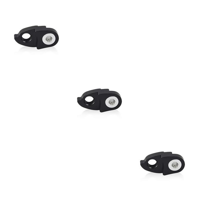 QualitChoice Rear Derailleur Hanger Extender Extension Precision Heavy-Duty Tail Hook Gear Maintenance Replacement Parts Black 3Set