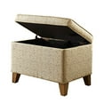 thumbnail image 2 of HomePop Ottomane de Rangement Rembourrée avec Couvercle à Charnières, Beige, 2 of 2