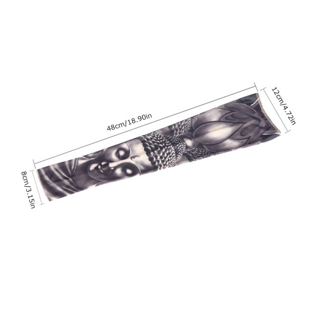 1 Pcs Protection UV Manches Imprimé Tatouage Temporaire Chauffe-Bras Extérieur Faux Tatouage Manches de Bras