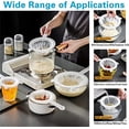 thumbnail image 5 of Kitchen Ultra Fine Nylon Filter Food Yogurt Mesh sieve Plastic mesh Strainer with Handle Mini Brine Shrimp separation Mesh for filtering juice Milk honey, 5 of 6
