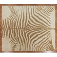 thumbnail image 2 of Handmade rug with Tiger print, made with wool, 2 of 5
