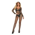 thumbnail image 2 of Luxalzxs Sexy Lingerie Body Suits Women Fishnet Bodystocking Crotchless Lingerie Bodysuit Sexy Tights Babydoll Lingerie, 2 of 5
