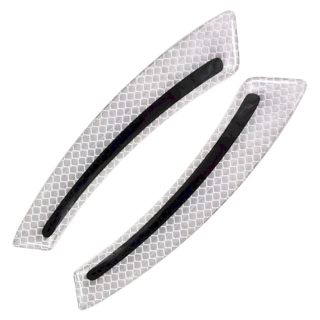 Pegatinas decorativas reflectantes para coche, patrón de fibra de carbono, puerta, cuenco, espejo retrovisor, rueda, ceja, parachoques, parachoques
