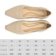 thumbnail image 2 of Mocasines de punto con punta en punta para mujer, zapatillas de ballet, cómodas para ir de compras al trabajo de oficina, 2 of 7
