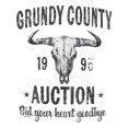 thumbnail image 2 of Grundy County Auction Vintage Inspired Concert Tee, Unisex Cotton Round Neck Tee with Graphic Printed Design, 90s Country Music, Western Boho Retro Style Tee, 2 of 7