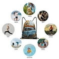 thumbnail image 6 of Daiia Rustic Vintage Truck Autumn Pattern Drawstring Backpack, Gym Bag, Lightweight Backpack, Water-Resistant Bag Travel Sports Backpack, Fitness Bag, Yoga Bag-Medium, 6 of 6