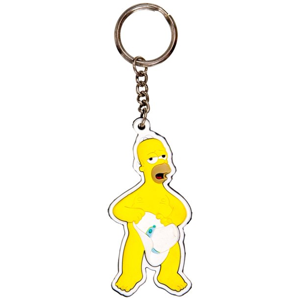 Simpsons Naked Homer 3d Keychain Walmart Com