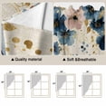 thumbnail image 5 of Swag Valance Curtains for Windows, Weeping Blue Floral Light Filtering Kitchen Curtains with Rod Pocket, Spring Butterflies Flowers Linen Window Treatment Valances for Living Room, 36x36 - 2 PCS, 5 of 9
