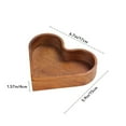 thumbnail image 2 of 2PCs Heart Shaped Plates Small Charcuterie Boards Wooden Serving Tray, Cute Charcuterie Board Heart Charcuterie Board, Wooden Plates for Food Heart Shaped Plates for Snack Candy Fruit Valentines Day, 2 of 9