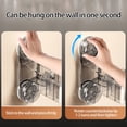 thumbnail image 6 of Sinyiin No Drill Suction Cup Wall Mounted Hair Dryer Holder Bathroom Storage Organizers For Shower Kitchen Waterproof, 6 of 15
