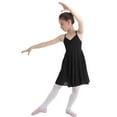 thumbnail image 2 of HULIJA Kids Girls Classic Spaghetti Straps Ballet Dance Dress Training Costume Black 8-10, 2 of 7