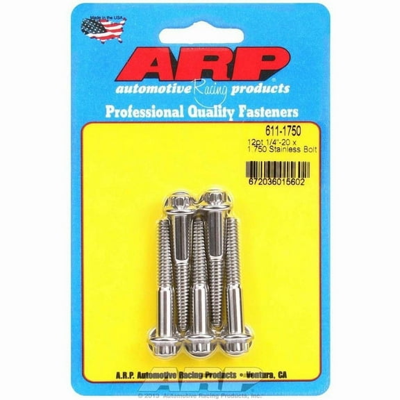 Arp S/S Bolt Kit - 12pt. (5) 1/4-20 x 1.750