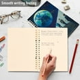 thumbnail image 4 of FORMRS 1-Subject Spiral Notebook 8" x 5" College Ruled 60 Refillable Sheet A5 Hard Cover, 2 Pack, Blue Planet, 4 of 7