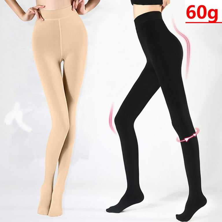 Ersazi Bodystocking 2Pc Fashion Women Pantyhose Solid Leggings Super  Elastic Slim Casual Legging Black One Size