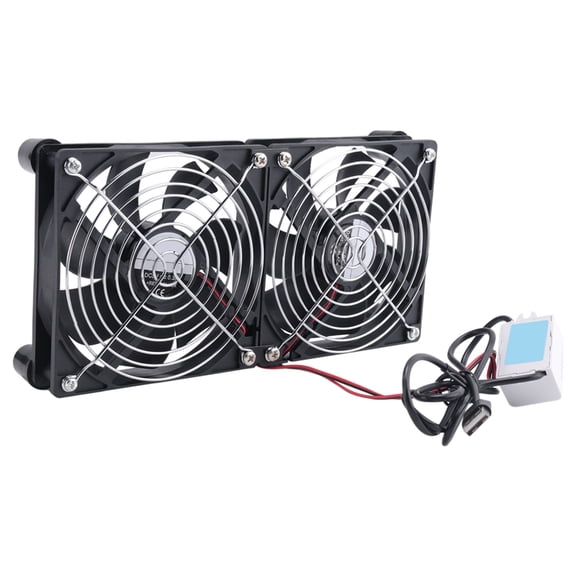 USB 5V Cooling Fan Strong Wind Power Fast Cooling 120mm Cooling Fan for Router PC Cooler TV Box with Mesh Cover 2 Fan