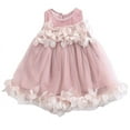 thumbnail image 2 of Franhais Baby Summer Outfits, 3D Flower O-Neck Sleeveless Tulle Princess Dress, 2 of 6