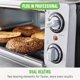 thumbnail image 5 of GreenLife Freidora de aire para horno tostador de encimera de acero inoxidable, bandeja y cesta de cerámica sin PFAS, hornear, asar, recalentar, capacidad de pizza de 4 rebanadas o 9 pulgadas, control, 5 of 5