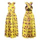 thumbnail image 3 of Vestido largo estampado africano para mujer Vestido largo con abertura en el hombro de Muti Way Homb Abanopi 7-L, 3 of 7