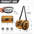 thumbnail image 5 of SEANATIVE Sunflower Round Tissue Holder Highland Cow Round Paper Towel Storage Bag with Adjustable Strap Portable Hanging Paper Holder for Camping Roll Paper Case Cover Home Decor, 5 of 7