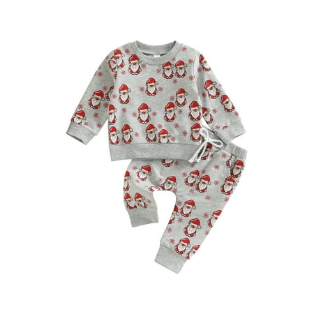 

2Pcs Newborn Baby Boys Pants Sets Checkerboard Letter Print Long Sleeve Pullover Tops + Trousers